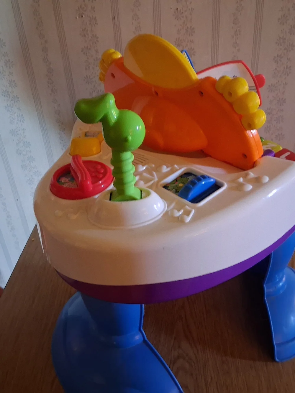 Fisher-Price Bright Rainbow Piano Playstand with Musical Book